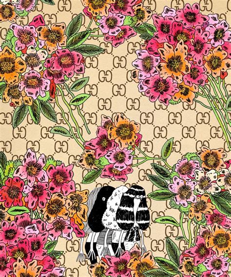 gucci red floral print wallpaper|aesthetic gucci wallpaper.